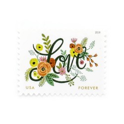 2018 US Wedding Love Flourishes Forever Postage Stamps